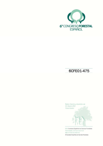 6CFE01-475 - Sociedad Española de Ciencias Forestales