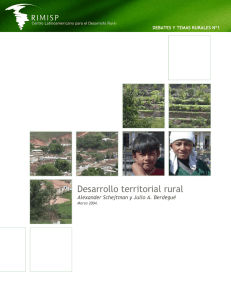 Desarrollo territorial rural