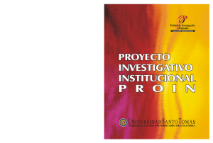 Proyecto Investigativo Institucional —PROIN