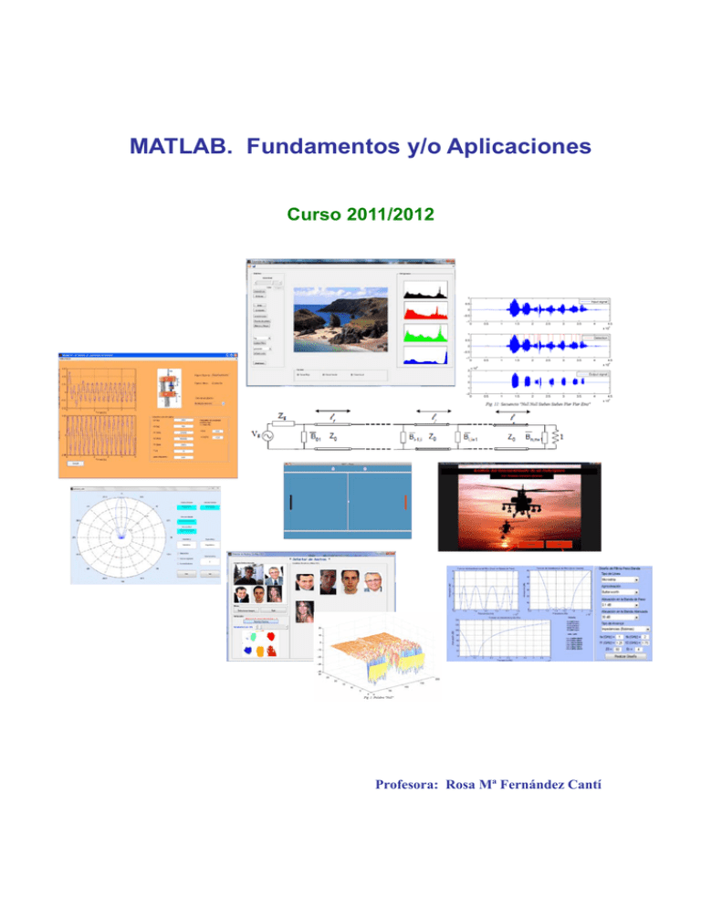 Fundamentos Aplicaciones de Matlab