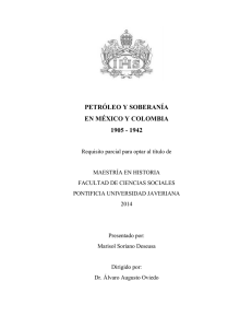 PETRÓLEO Y SOBERANÍA EN MÉXICO Y COLOMBIA 1905