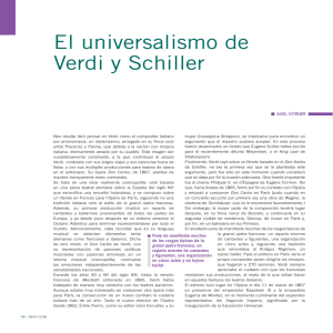 El universalismo de Verdi y Schiller