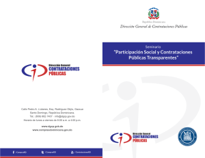 “Participación Social y Contrataciones Públicas Transparentes”