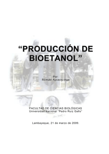 Producción de Bioetanol