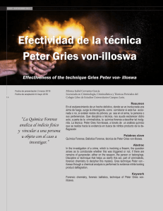 Efectividad de la técnica Peter Gries von-illoswa