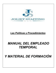 manual del empleado temporal y material de