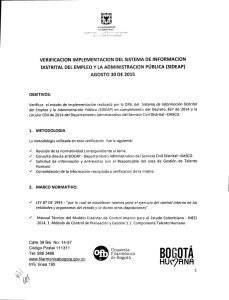 Informe de Seguimiento SIDEAP (30-08-2015)