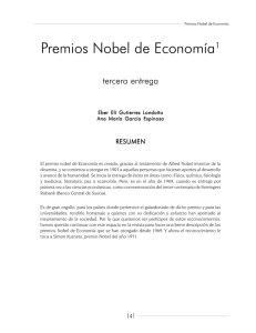 Premios Nobel de Economía1 - Revista Ingenierías Universidad de