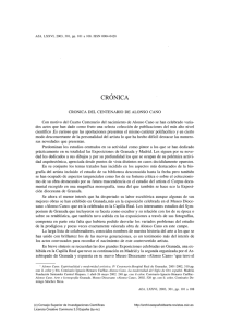 crónica - Archivo Español de Arte