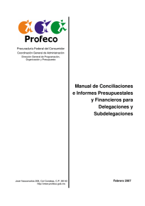 Manual de Conciliaciones e Informes Presupuestales y Financieros
