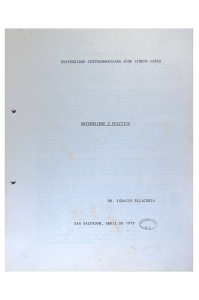 Universidad y Política - Universidad Centroamericana José Simeón
