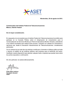 ASIET - Instituto Federal de Telecomunicaciones