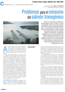 Problemas para el consumo del salmón transgénico