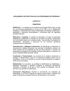 Reglamento de prácticas - Fundación Universitaria María Cano