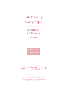 Historia y Geografía - Consejo Nacional de Fomento Educativo