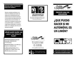 Brochure re Lemon Law (Spanish).pub (Read-Only)