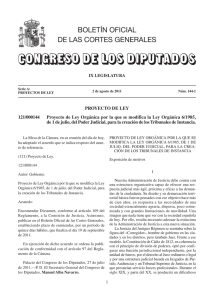 Proyecto de Ley Orgánica - Congreso de los Diputados