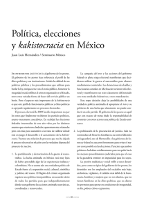 Política, elecciones y kakistocracia en México