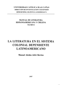 La literatura en el sistema colonial dependiente