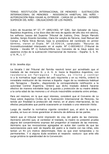 Exhorto:Oficio Ley Convenio de la Haya sobre los aspectos civiles