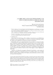 la libre circulación de trabajadores y las dificultades de