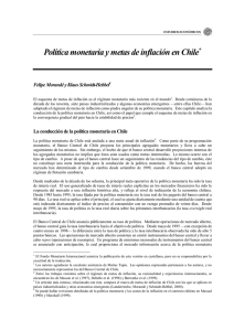 Política monetaria y metas de inflación en Chile