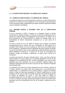 1.5.- LA CONSTITUCION PERUANA Y EL DERECHO DEL