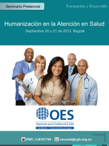 Diapositiva 1 - Organización para la Excelencia de la Salud