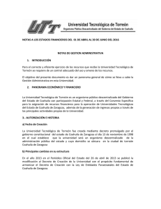 notas de gestion 1602 - Universidad Tecnológica de Torreón