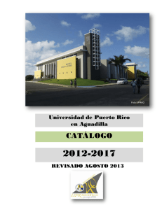 Catálogo - UPRAg.edu - Universidad de Puerto Rico en Aguadilla