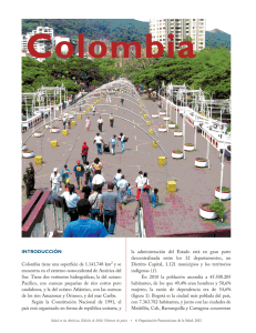 INTRODUCCIO´ N Colombia tiene una superficie de 1.141.748 km2