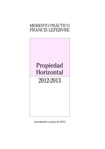 Propiedad Horizontal 2012-2013