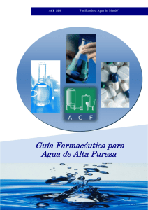 Guía Farmacéutica para Agua de Alta Pureza