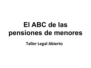 El ABC de las pensiones de menores