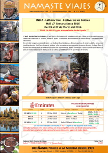 INDIA - Lathmar Holi - Festival de los Colores Holi // Semana Santa