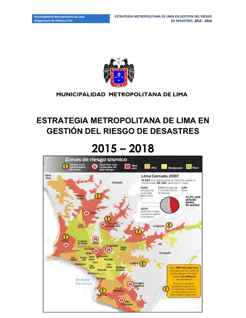 Estrategia Metropolitana de Lima en Gestión del Riesgo de