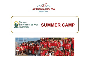 summer camp - Academia Inglesa