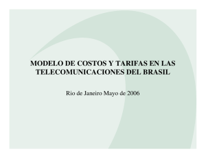modelo de costos y tarifas en las telecomunicaciones del brasil