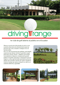 1er club de golf abierto al público en el Ecuador