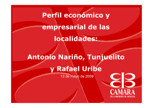Perfil económico y empresarial de las localidades: Antonio Nariño