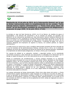 Resolución de 16 de julio de 2013, de la Intervención General, por