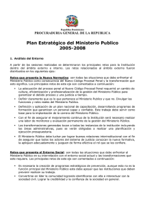 Plan Estratégico del Ministerio Publico 2005-2008