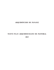 Plan Pastoral 2015 - Arquidiócesis de Panamá
