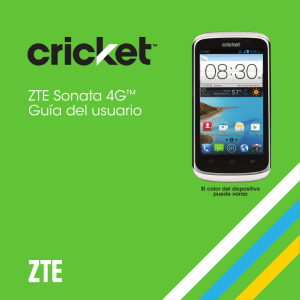 ZTE Sonata 4G™ Guía del usuario