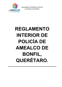 13.Reglamento Interno de Policia de Amealco.