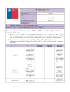 Informe Ejecutivo de Gestión PMG SIAC 2011 Requisito Técnico AT