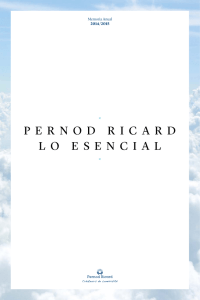 PERNOD RICARD LO ESENCIAL