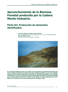 Aprovechamiento de la Biomasa Forestal producida por la Cadena