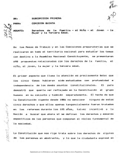 Derechos de la familia, el ni&ntilde;o, el joven, la mujer y la tercera edad