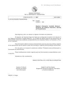 “a” 5367. 05/11/2012. - del Banco Central de la República Argentina